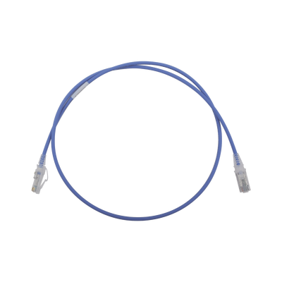 Imagen de Patch Cord MC6 Modular Cat6 UTP, CM/LS0H, 3ft, Color Azul, Diámetro Reducido (28AWG)