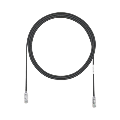 Imagen de Cable de Parcheo TX6, UTP Cat6, Diámetro Reducido (28AWG), Color Negro, 7ft