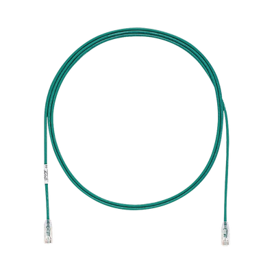 Imagen de Cable de Parcheo TX6, UTP Cat6, Diámetro Reducido (28AWG), Color Verde, 7ft