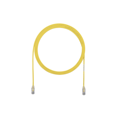 Imagen de Cable de Parcheo TX6, UTP Cat6, Diámetro Reducido (28AWG), Color Amarillo, 3ft