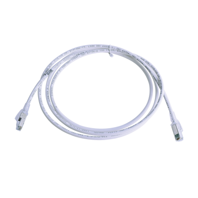 Imagen de Patch Cord Z-MAX Cat6A S/FTP, CM/LS0H, 7ft, Color Blanco, Versión Bulk (Sin Empaque Individual)