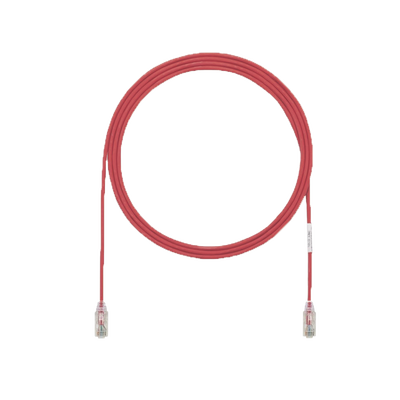 Imagen de Cable de Parcheo UTP Cat6A, CM/LSZH, Diámetro Reducido (28AWG), Color Rojo, 5ft
