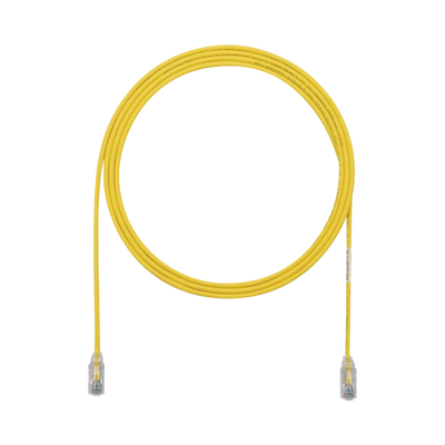 Imagen de Cable de Parcheo TX6, UTP Cat6, Diámetro Reducido (28AWG), Color Amarillo, 5ft