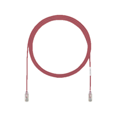 Imagen de Cable de Parcheo UTP Cat6A, CM/LSZH, Diámetro Reducido (28AWG), Color Rojo, 3ft