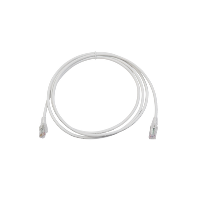 Imagen de Patch Cord MC6 Modular Cat6 UTP, CM/LS0H, 7ft, Color Blanco, Versión Bulk (Sin Empaque Individual)