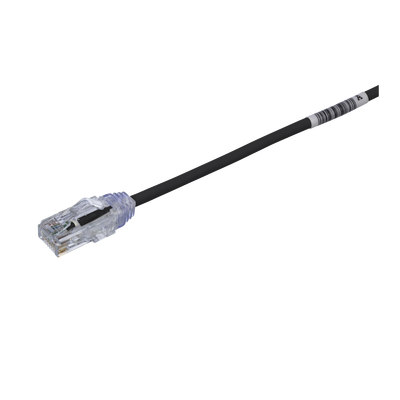 Imagen de Cable de Parcheo TX6, UTP Cat6, Diámetro Reducido (28AWG), Color Negro, 0.5 m