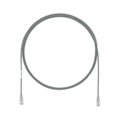 Imagen de Cable de Parcheo TX6, UTP Cat6, Diámetro Reducido (28AWG), Color Gris, 1.5 m