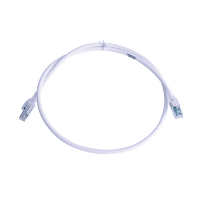 Imagen de Patch Cord Z-MAX Cat6A S/FTP, CM/LS0H, 3ft, Color Blanco, Versión Bulk (Sin Empaque Individual)