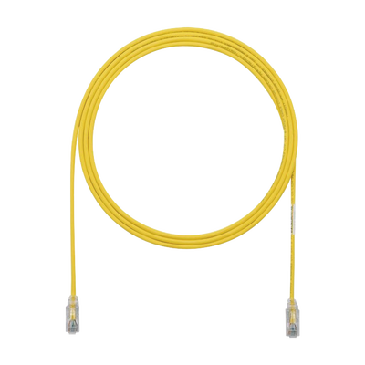 Imagen de Cable de Parcheo TX6, UTP Cat6, Diámetro Reducido (28AWG), Color Amarillo, 10ft