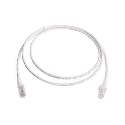 Imagen de Patch Cord MC6 Modular Cat6 UTP, CM/LS0H, 5ft, Color Blanco, Versión Bulk (Sin Empaque Individual)