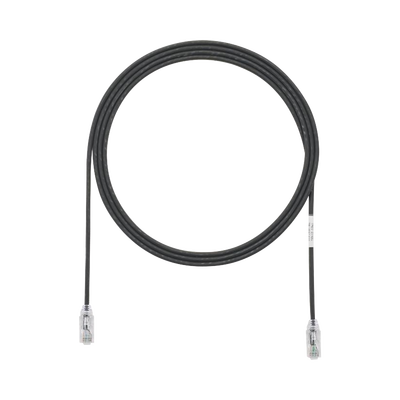Imagen de Cable de Parcheo TX6, UTP Cat6, Diámetro Reducido (28AWG), Color Negro, 10ft