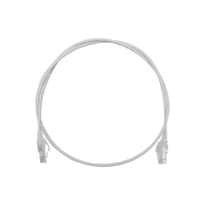 Imagen de Patch Cord MC6 Modular Cat6 UTP, CM/LS0H, 3ft, Color Blanco, Diámetro Reducido (28AWG)