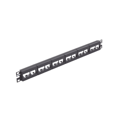 Imagen de Panel de Parcheo Modular Mini-Com (Sin Conectores), Plano, Sin Blindaje, de 24 puertos, 1UR