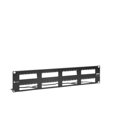 Imagen de PATCH PANEL MAX VACIO ID VERTICAL UTP 48 PTOS PLANO 2U NEGRO