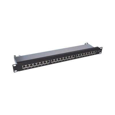 Imagen de Panel de parcheo de impacto (110) blindado de 24 puertos Cat6A