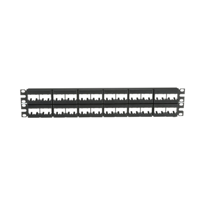 Imagen de Panel de Parcheo Modular Mini-Com (Sin Conectores), Plano, Sin Blindaje, de 48 puertos, 2 UR