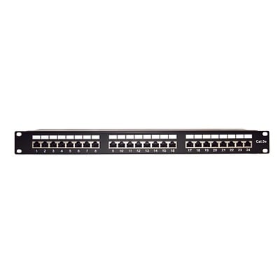 Imagen de Panel de parcheo de impacto Blindado (STP) de 24 puertos Cat5e, 19in