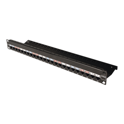 Imagen de Patch Panel Z-MAX, de 24 puertos, Modular (vacío), Plano, 1UR