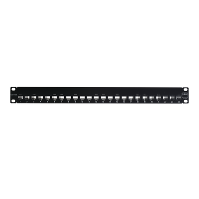 Imagen de Patch Panel UTP Z-MAX de 24 puertos, Precargado con Jacks Categoría 6, Plano, 1UR