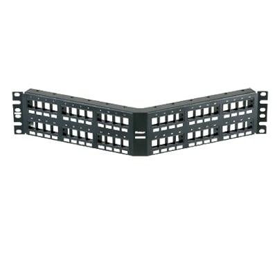 Imagen de Panel de Parcheo Modular Keystone (Sin Conectores), Angulado, de 48 Puertos, 2UR