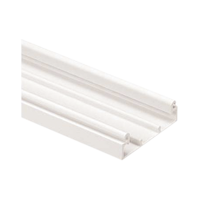 Imagen de Base para canaleta T-70, de PVC rígido, con orificios perforados para montaje, 103.3 x 44.9 x 1828.8 mm, Color Blanco