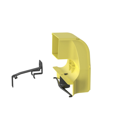 Imagen de Bajada Para Canaleta FiberRunner™, Uso con Medidas 4x4, 6X4, 12X4, o 24X12, Con Reducción a 4X4, Color Amarillo