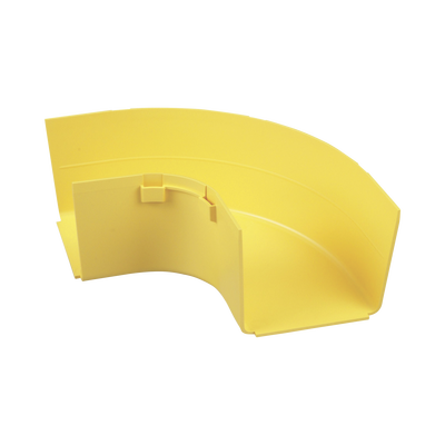 Imagen de Ángulo Recto a 90º Horizontal, Para Canaletas FiberRunner™ 4X4, Color Amarillo