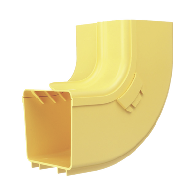 Imagen de Bajada Vertical Interior de 90º con Tapa, Para uso con Canaletas 4X4 FiberRunner™, Color Amarillo