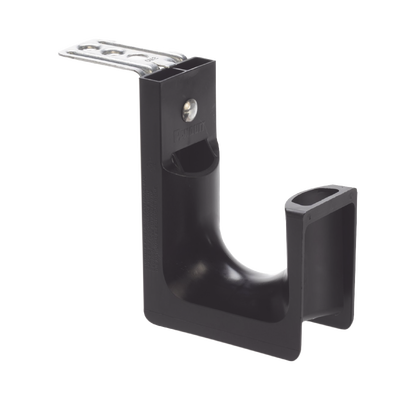 Imagen de Sujetador STRONGHOLD tipo J (J-Hook), Con Soporte para Montaje en Techo, Para 46 Cables Cat6, Nylon 6.6, Color Negro, 1 pieza