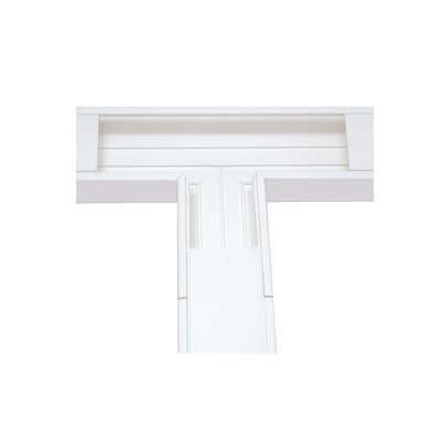 Imagen de Sección en "T" color Blanco de PVC auto extinguible, para canaleta TEK-100 (5576-13100)