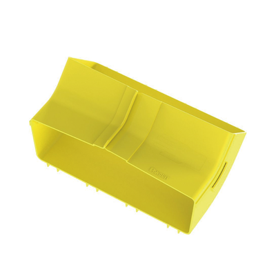 Imagen de Bajada Vertical Interior de 45º con Tapa, Para uso con Canaletas 12X4 FiberRunner™, Color Amarillo