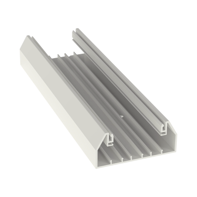 Imagen de Base para canaleta T-70, de PVC rígido, con orificios perforados para montaje, 103.3 x 44.9 x 2400 mm, Color Blanco Mate