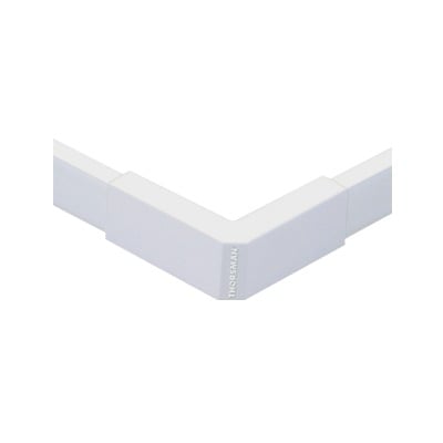 Imagen de Esquinero exterior blanco de PVC auto extinguible, para canaletas TMK1020, TMK1020SD, TMK1020CD (5110-02001)