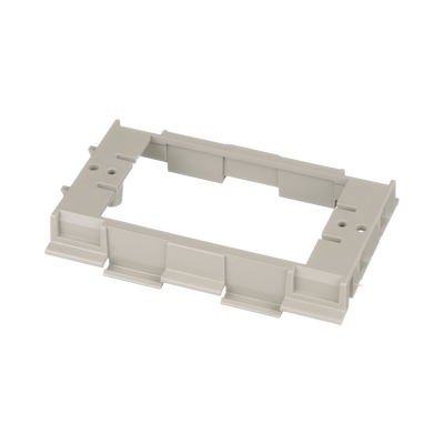 Imagen de Soporte para Montaje de Faceplates en Canaleta T70, de PVC Rígido, Color Gris Internacional