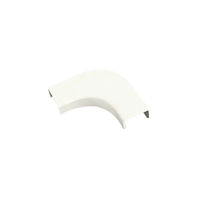 Imagen de Curva de radio controlado, para uso con canaleta LD10, material ABS, Colo Blanco Mate