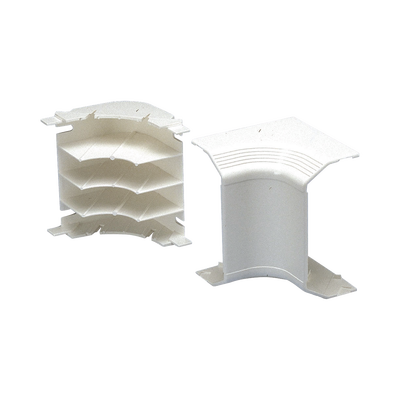 Imagen de Esquinero interior, para uso con canaleta T70, Material PVC Rígido, Color Blanco Mate