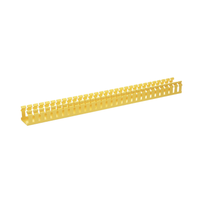 Imagen de Canaleta Ranurada de PVC sin Tapa, Tipo H (Tapa Abisagrada), 2 in de Ancho, 2 in de Alto y 1828.8 mm de Largo, Color Amarillo
