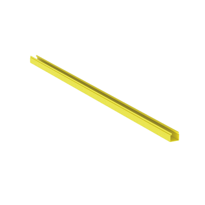 Imagen de Canaleta FiberRunner™ 2X2 sin Tapa, de PVC Rígido, Color Amarillo, 1.8 m de Largo