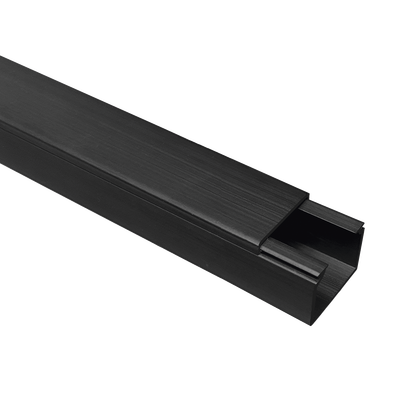 Imagen de Canaleta TMK 1720 Color Negro con Cinta Adehsiva, 5 Ft. De Largo (1.5 m), Para uso en Exterior con Bajo Voltaje (5201-21362)