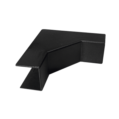 Imagen de Esquinero Interior Color Negro de PVC Auto Axtinguible, Para Canaleta TMK-1720-N-CC (5220-02003)