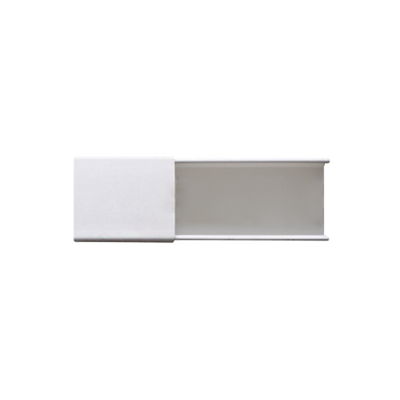 Imagen de Canaleta blanca sin división, de PVC auto extinguible, 48 x 16 x tramo 2.5m (6101-01260