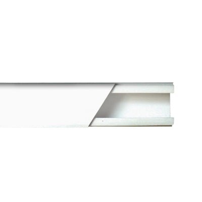 Imagen de Canaleta color blanco de PVC auto extinguible de una vía, 20 x 17 tramo 2.5m (5201-01250)