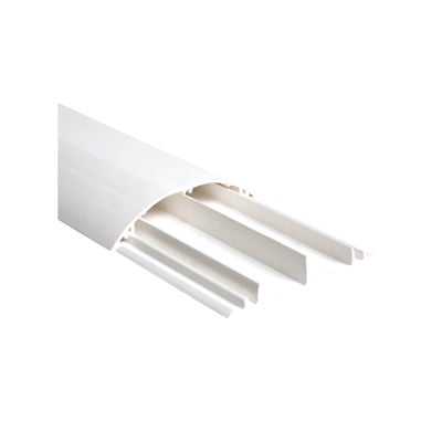 Imagen de Ducto media caña color blanco de dos vias, de PVC auto extinguible,  90.5 x 19.7 x 1220mm (9400-01250)