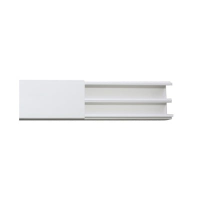 Imagen de Canaleta en color blanco de PVC auto extinguible, 35 x 17, tramo de 2.5m (5301-01250)
