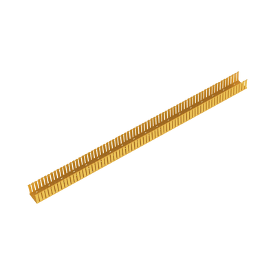 Imagen de Canaleta Ranurada de PVC sin Tapa, Fiber-Duct™, 4 in de Ancho, 4 in de Alto y 1828.8 mm de Largo, Color Amarillo