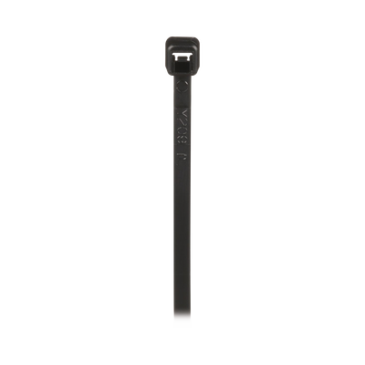 Imagen de Cincho de Nylon 6.6 de Bloqueo, 203 mm largo x 2.5mm ancho, Color Negro, Exterior Resistente a Rayos UV, Paquete de 1000pz