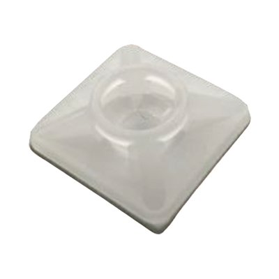 Imagen de Base Autoadherible para Cinchos Práctica y Eficiente para la Organización y Fijación de Cables, Fabricada en Nylon Resistente y de Color Natural con una Medida de 19x19 mm, Paquete con 100 Piezas (4210-00001)