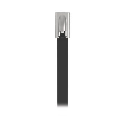 Imagen de Cincho Pan-Steel™ de Acero Inoxidable 316, de 521mm largo x 4.6mm ancho, Color Negro, Exterior Resistente a Rayos UV, Paquete de 100pz