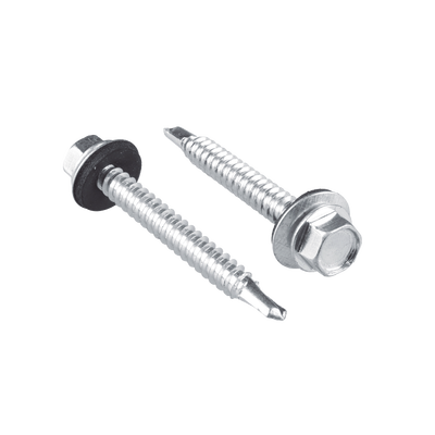 Imagen de Tornillo - Pija cabeza hexagonal con rondana y punta de broca x 1-1/2", 50 piezas.