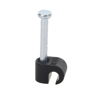 Imagen de Grapa negra para Fibra óptica redonda de 3 mm (100pzs) (3101-00400)
